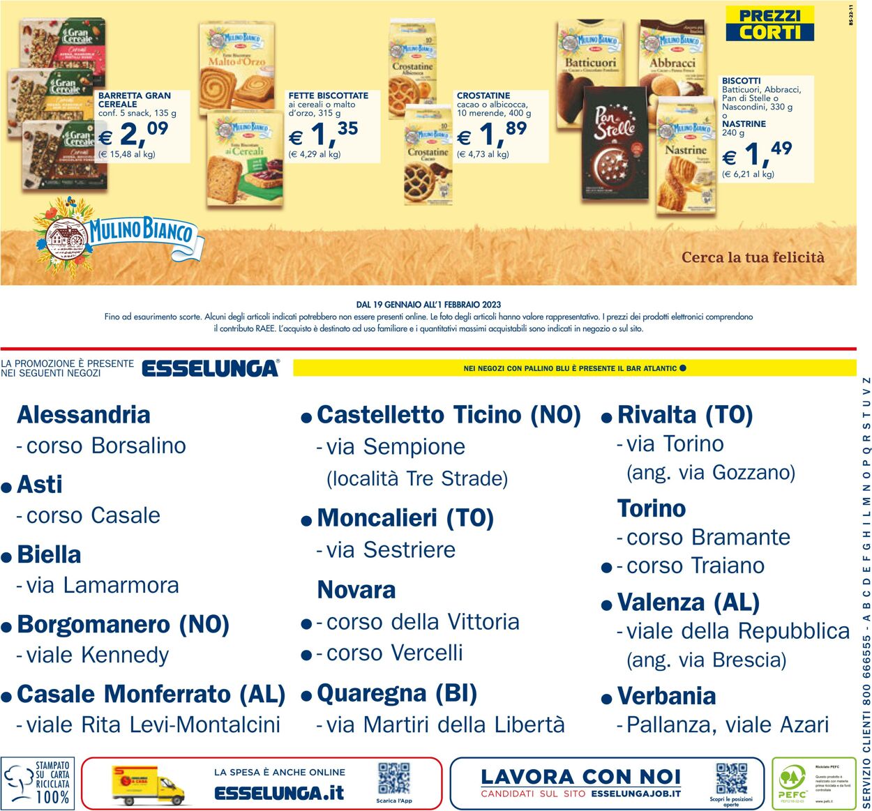 Volantino Esselunga 19.01.2023 - 01.02.2023