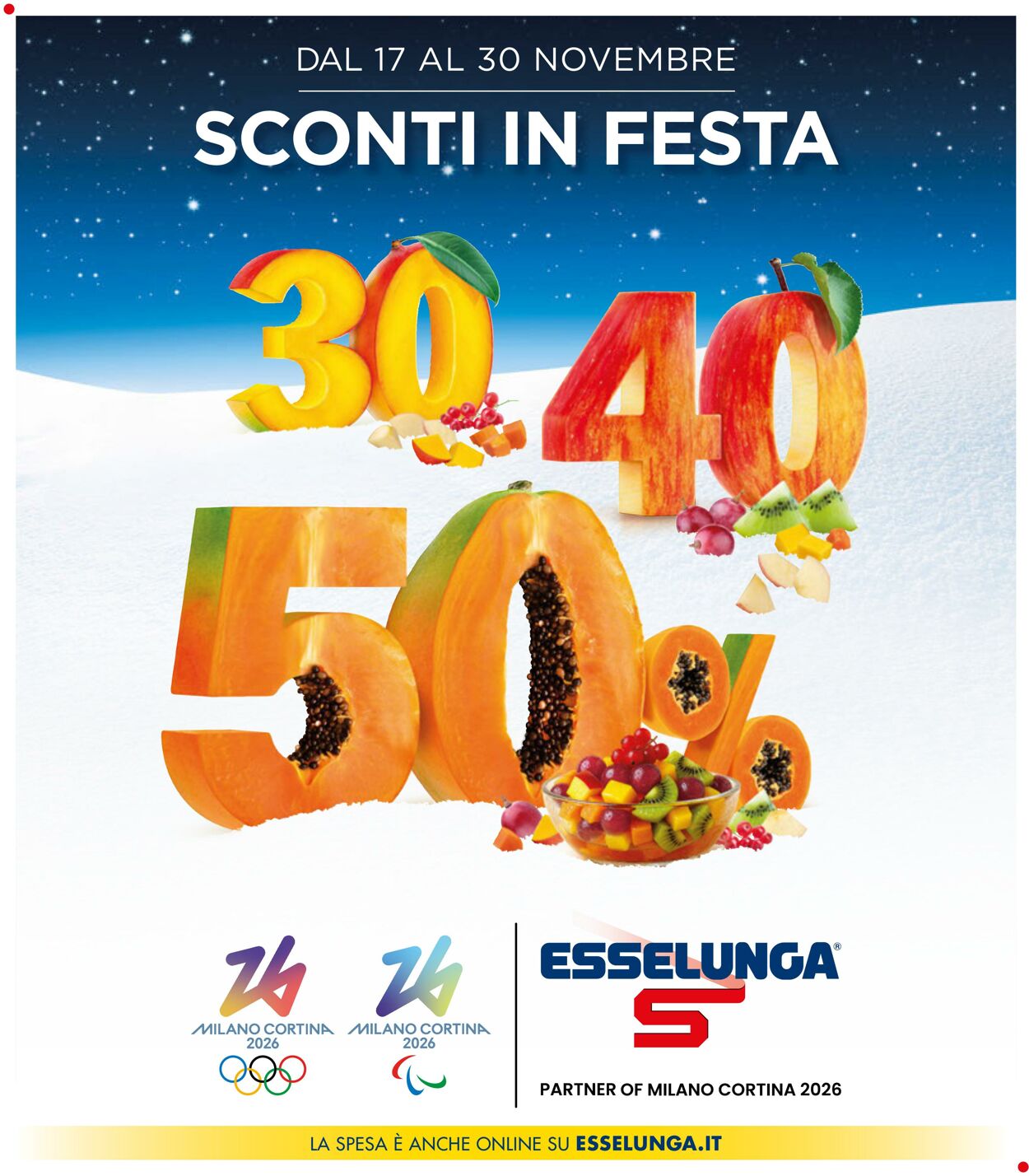 Volantino Esselunga 17.11.2025 - 30.11.2025