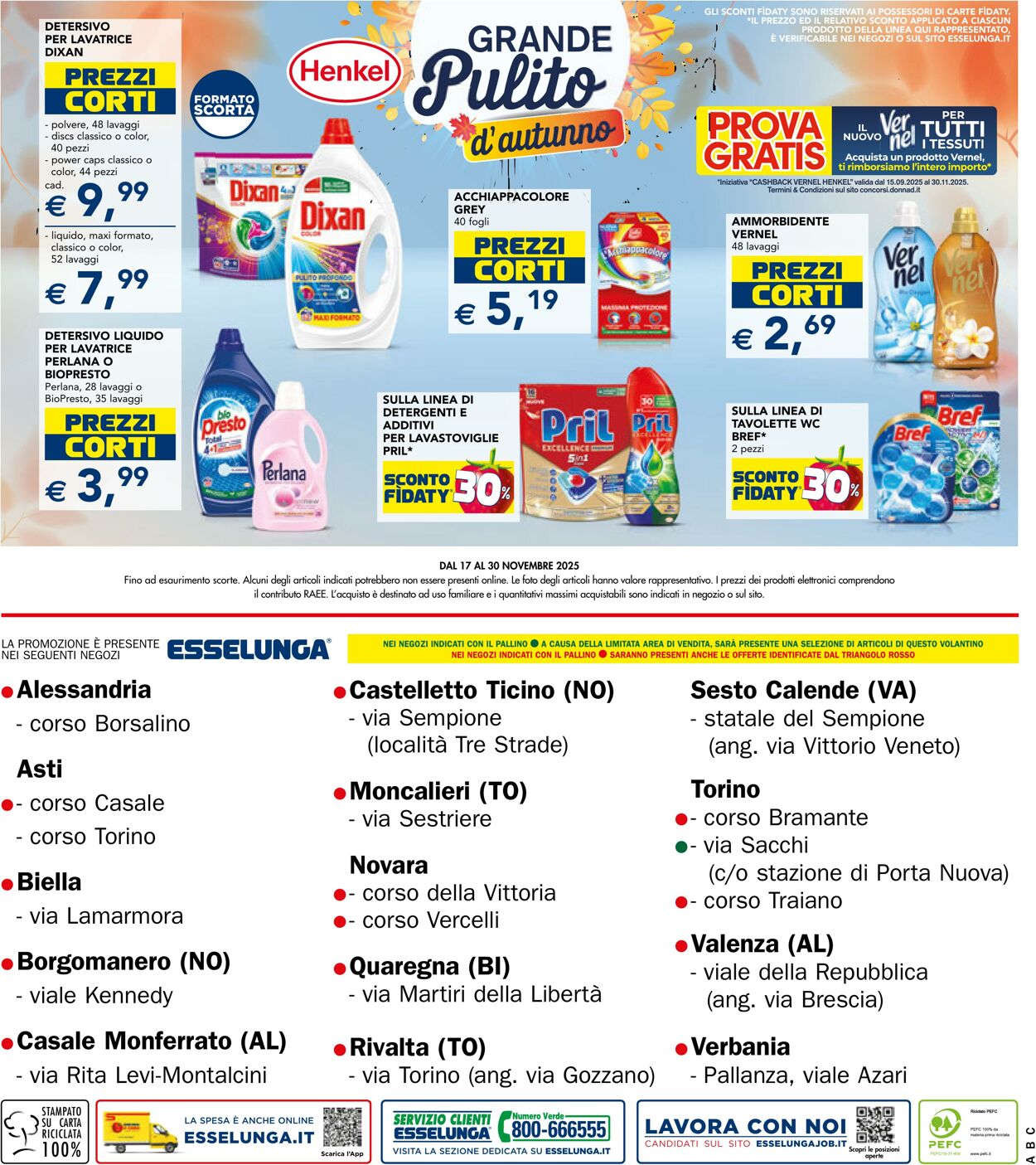 Volantino Esselunga 17.11.2025 - 30.11.2025