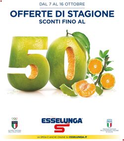 Volantino Esselunga 17.10.2024 - 26.10.2024