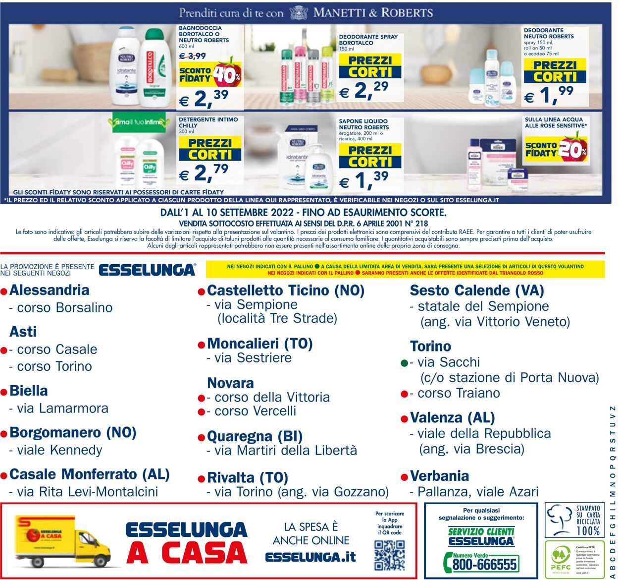 Volantino Esselunga 01.09.2022 - 10.09.2022