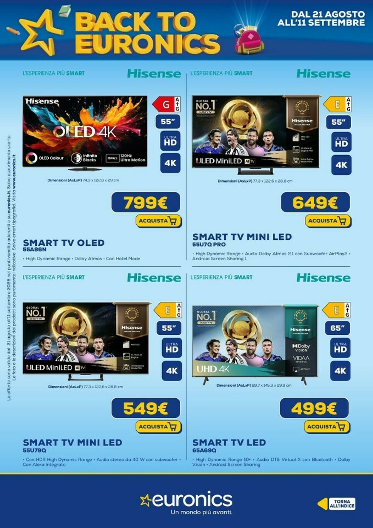 Volantino Euronics 21.08.2025 - 11.09.2025