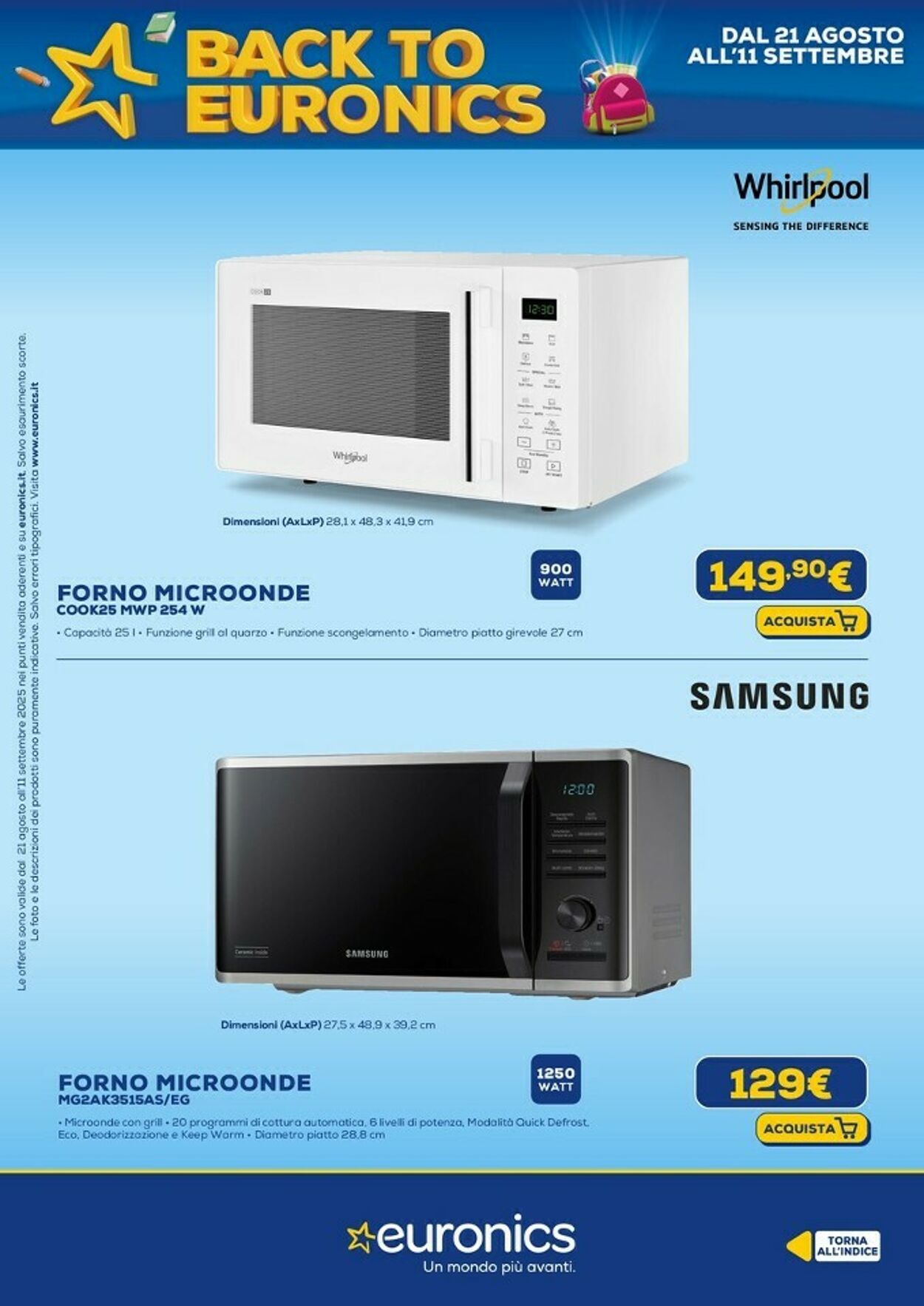 Volantino Euronics 21.08.2025 - 11.09.2025