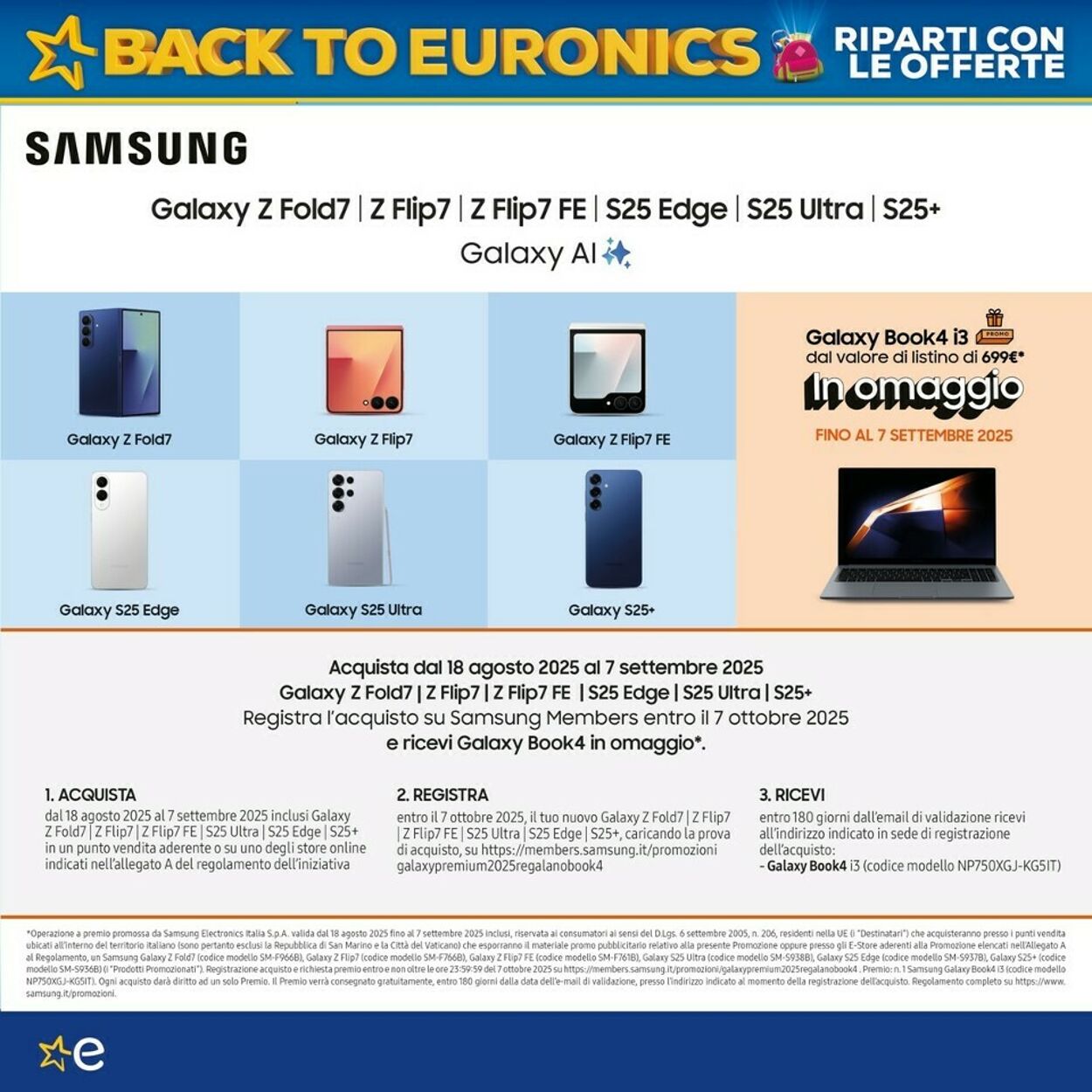 Volantino Euronics 21.08.2025 - 11.09.2025