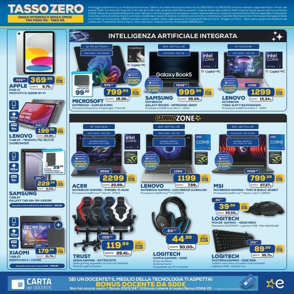 Volantino Euronics 21.08.2025 - 11.09.2025