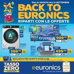 Volantino Euronics 21.08.2025 - 11.09.2025