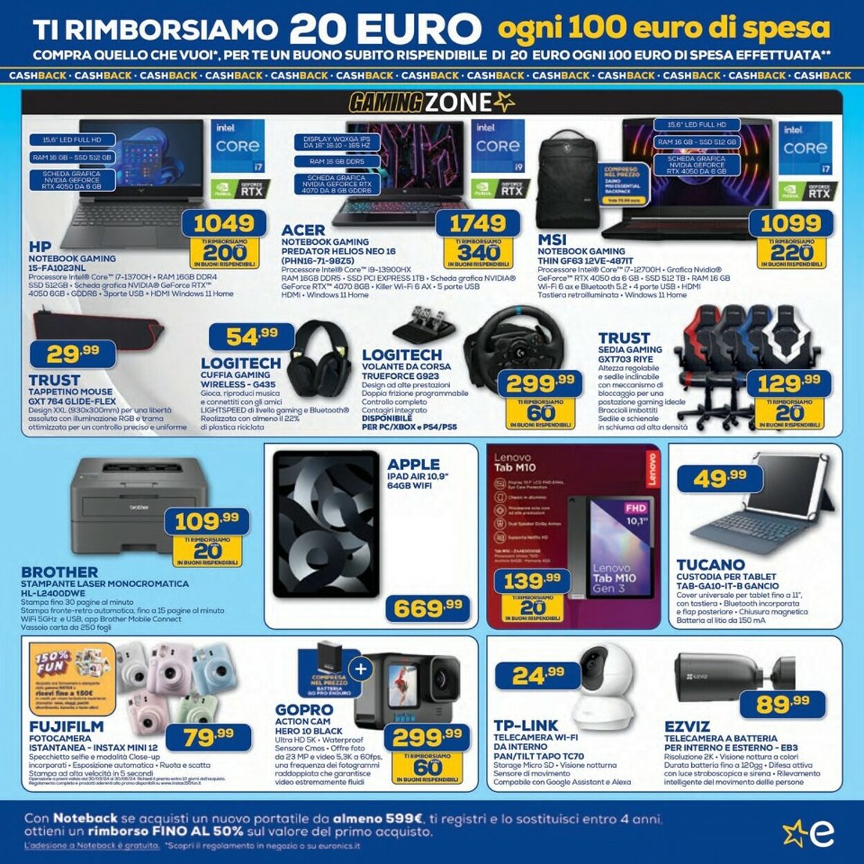 Volantino Euronics 18.04.2024 - 01.05.2024