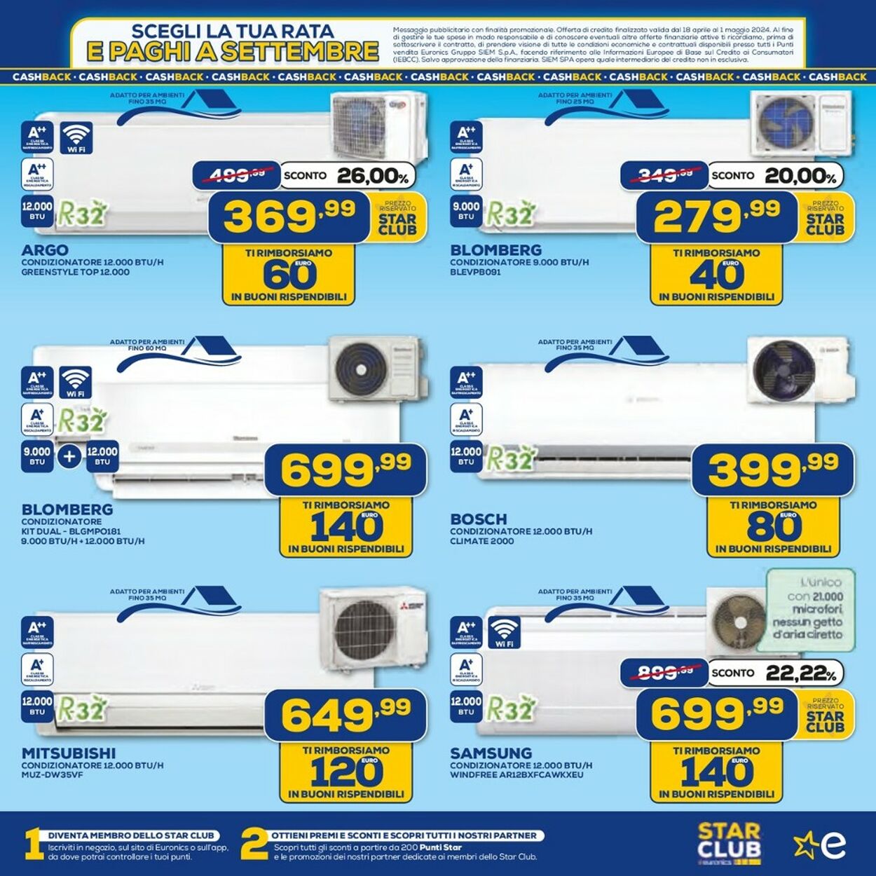 Volantino Euronics 18.04.2024 - 01.05.2024