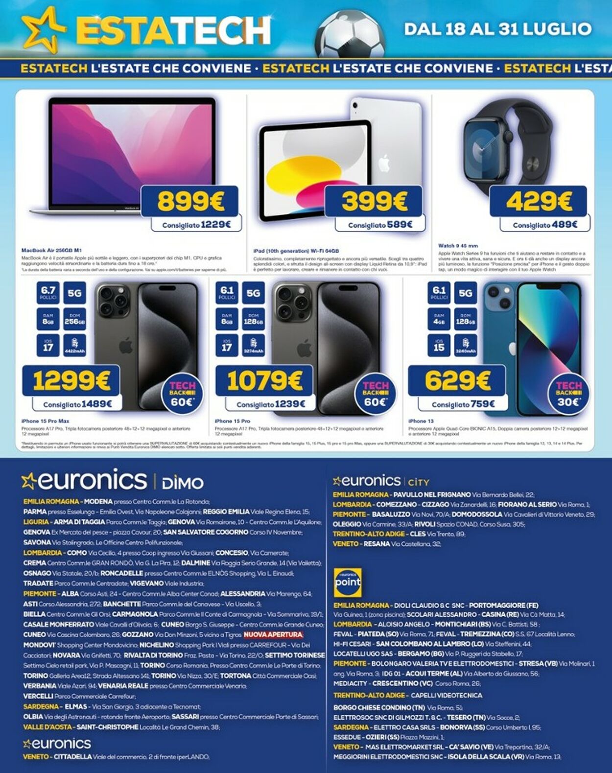 Volantino Euronics 18.07.2024 - 31.07.2024