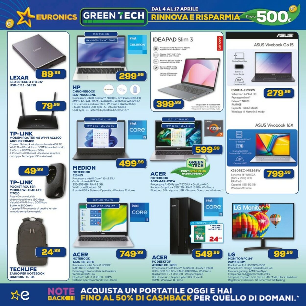 Volantino Euronics 04.04.2024 - 17.04.2024