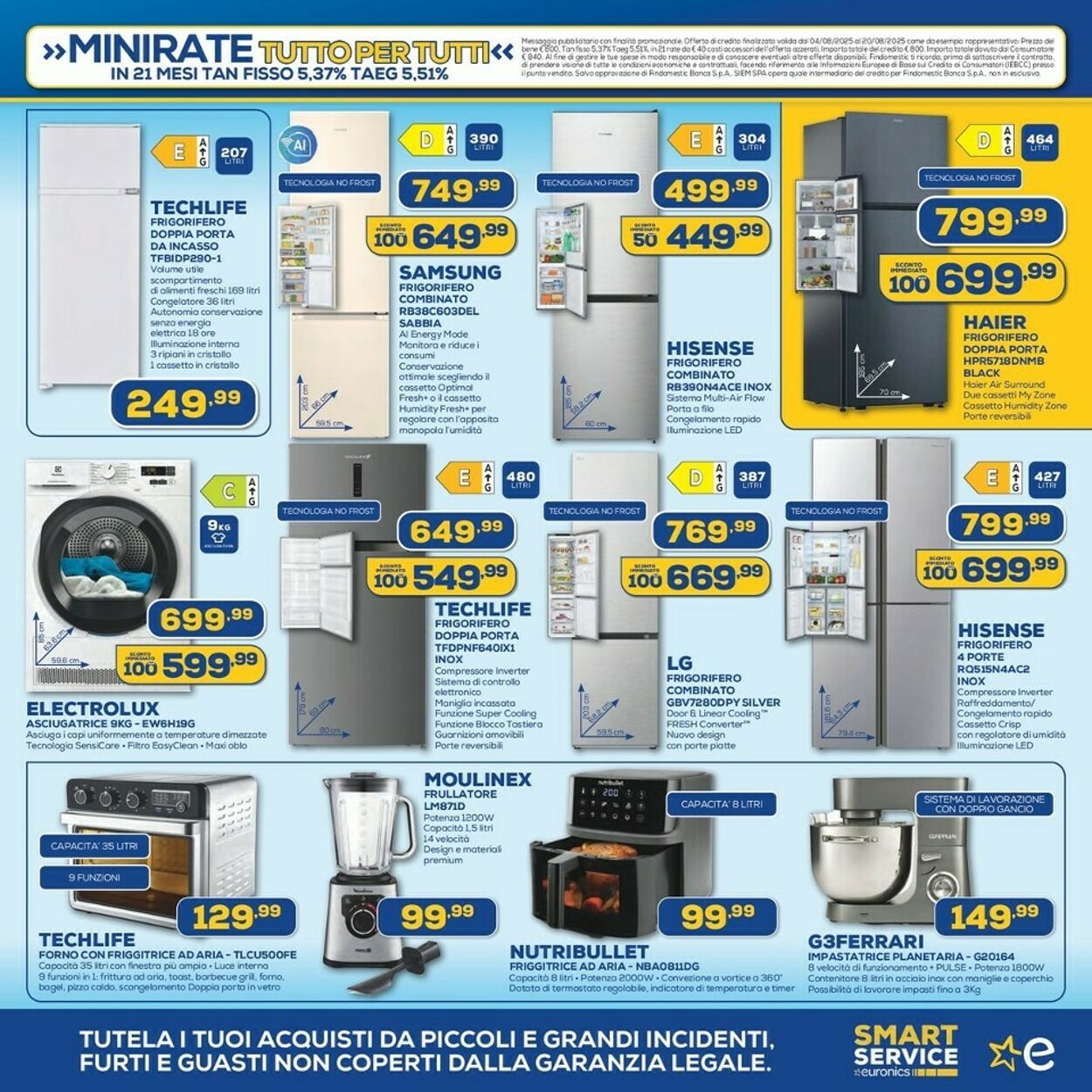 Volantino Euronics 04.08.2025 - 20.08.2025