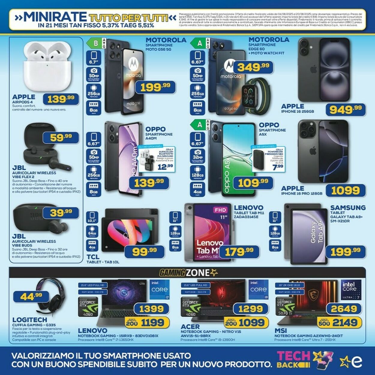 Volantino Euronics 04.08.2025 - 20.08.2025