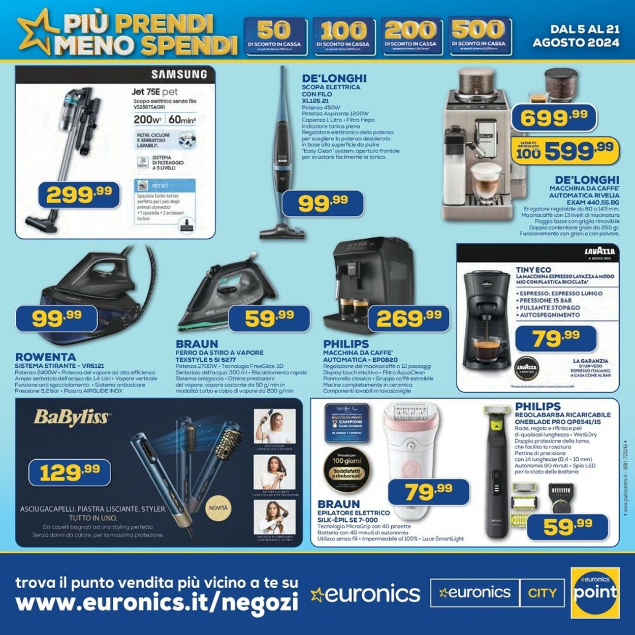 Volantino Euronics 05.08.2024 - 21.08.2024