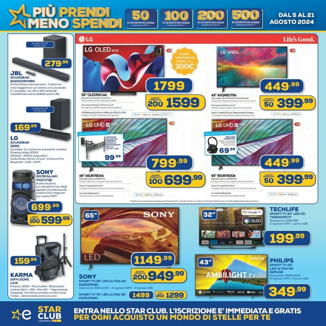 Volantino Euronics 05.08.2024 - 21.08.2024