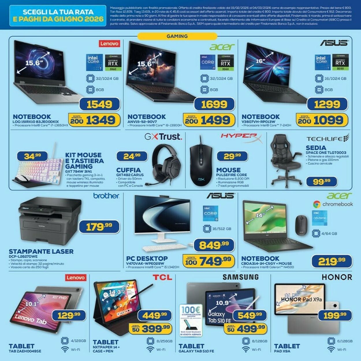 Volantino Euronics 19.02.2026 - 04.03.2026