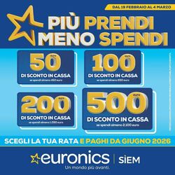 Volantino Euronics 05.02.2026 - 18.02.2026