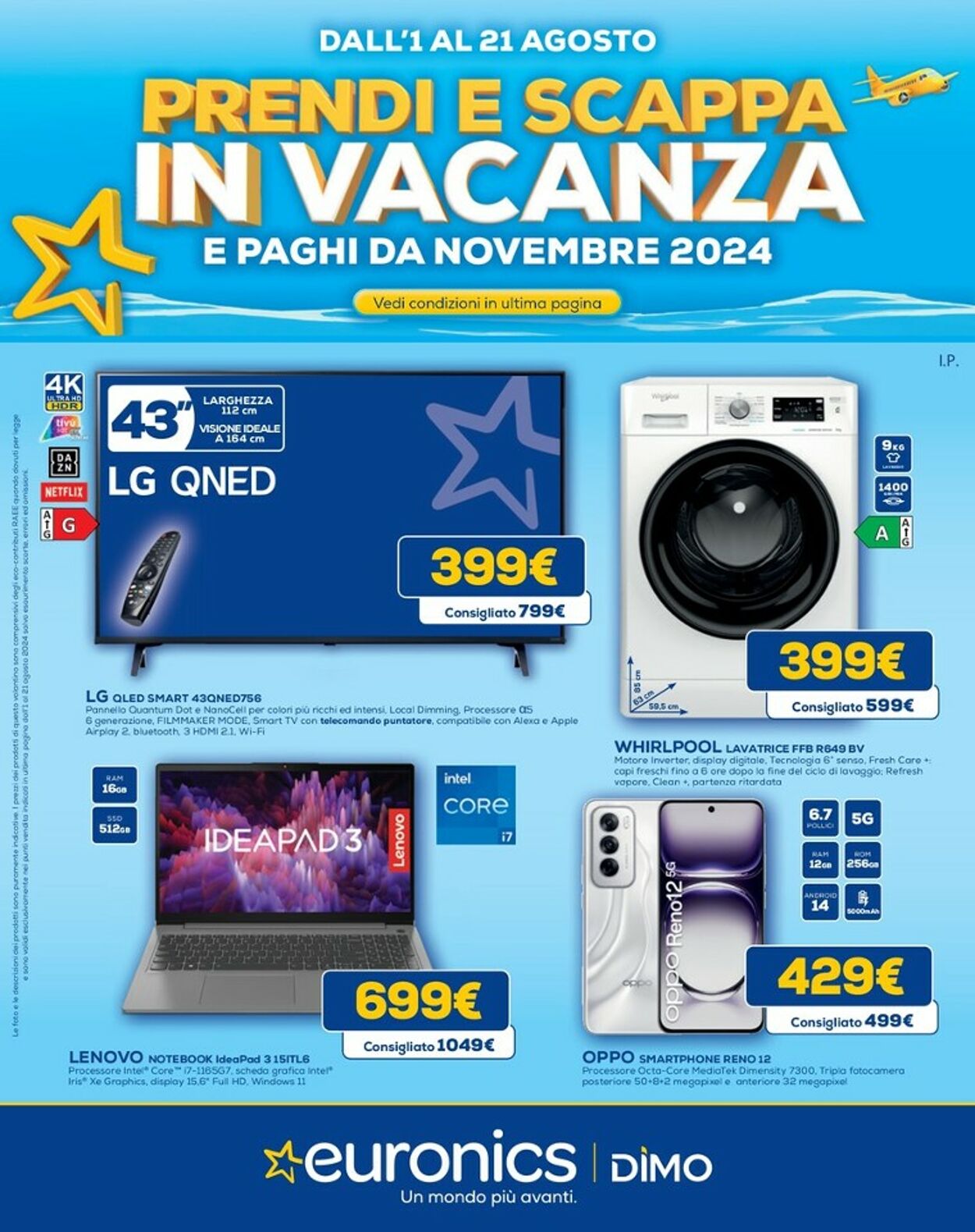 Volantino Euronics 01.08.2024 - 21.08.2024