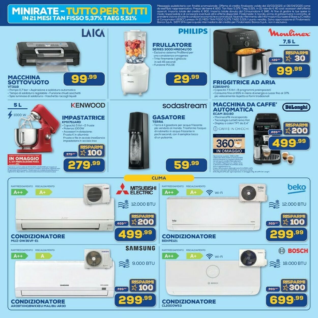 Volantino Euronics 19.03.2026 - 08.04.2026
