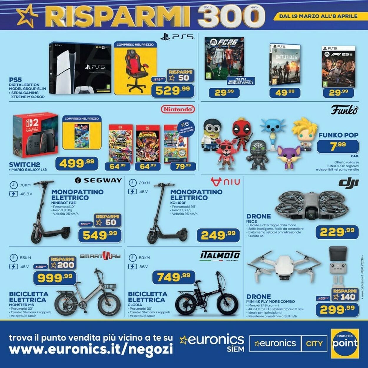 Volantino Euronics 19.03.2026 - 08.04.2026