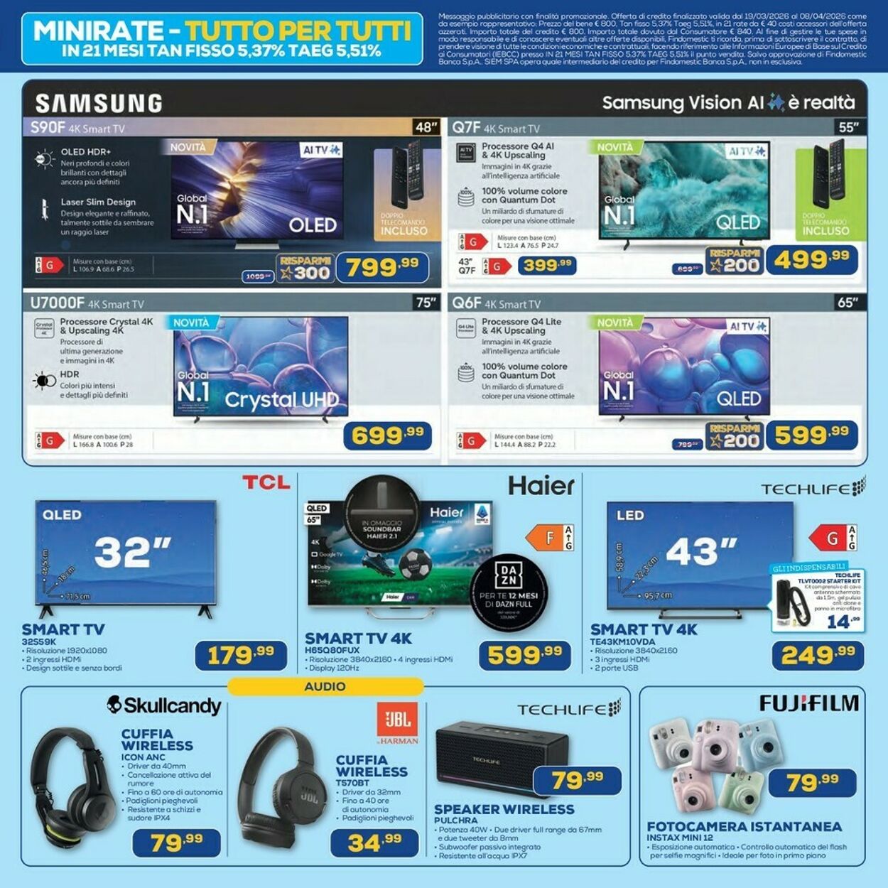 Volantino Euronics 19.03.2026 - 08.04.2026