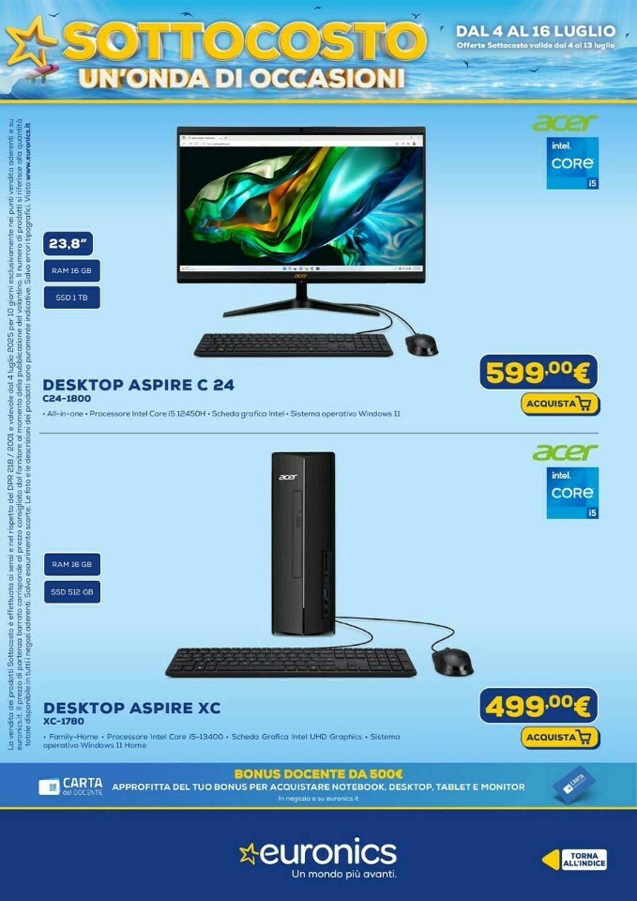 Volantino Euronics 04.07.2025 - 16.07.2025
