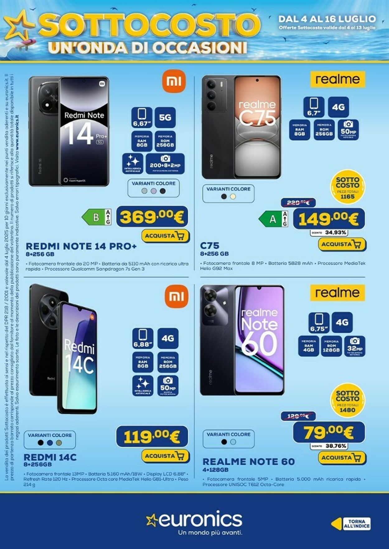 Volantino Euronics 04.07.2025 - 16.07.2025