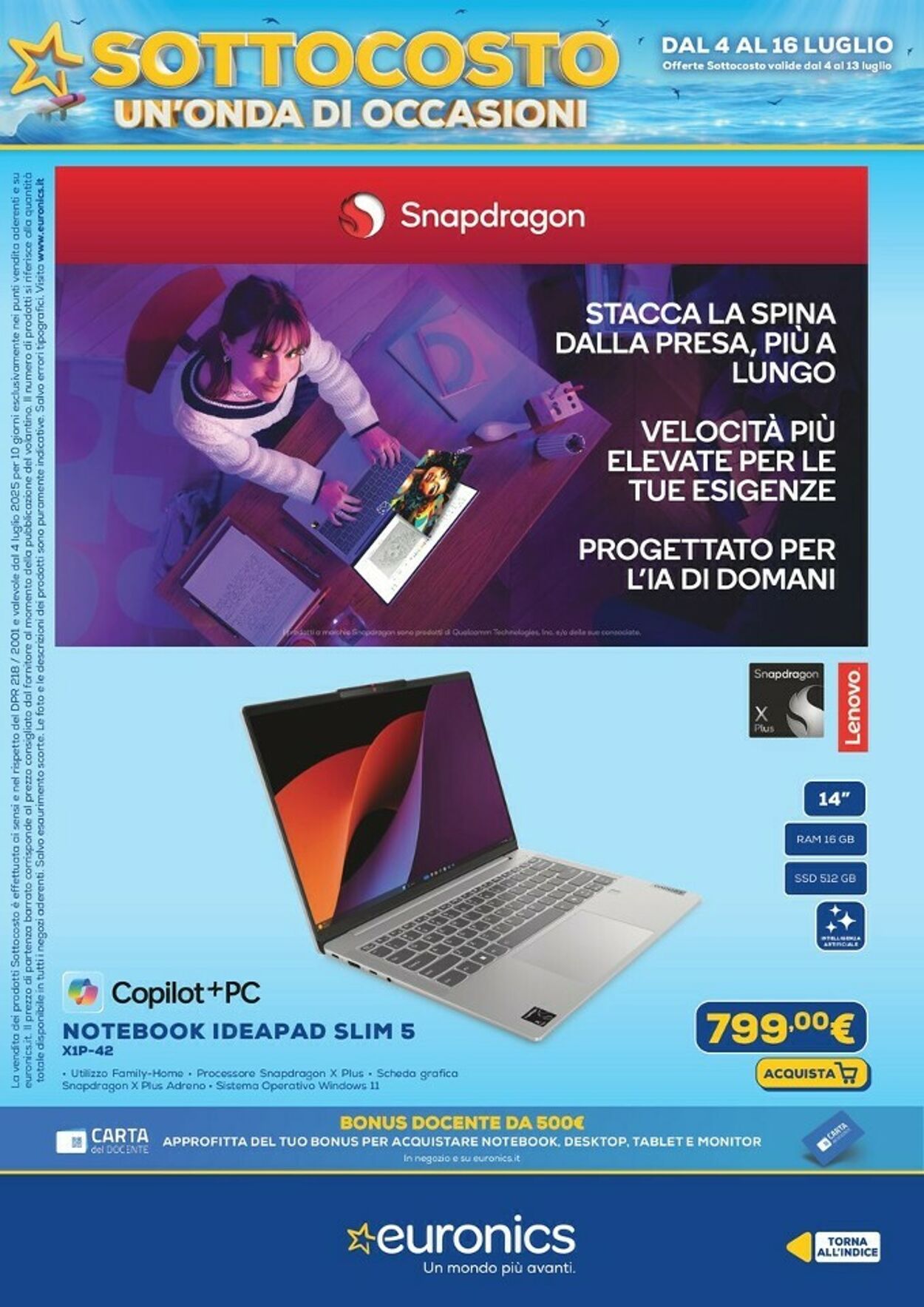 Volantino Euronics 04.07.2025 - 16.07.2025