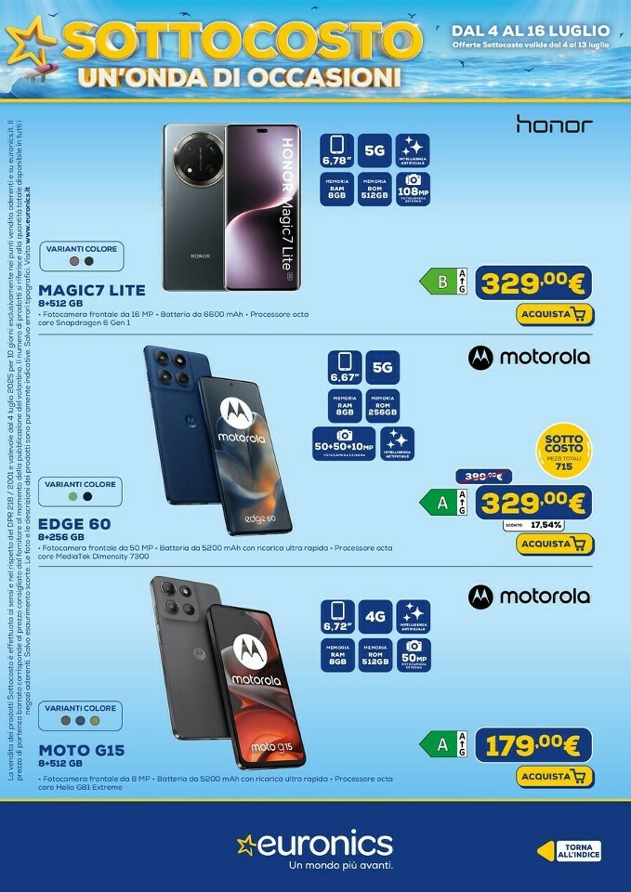 Volantino Euronics 04.07.2025 - 16.07.2025