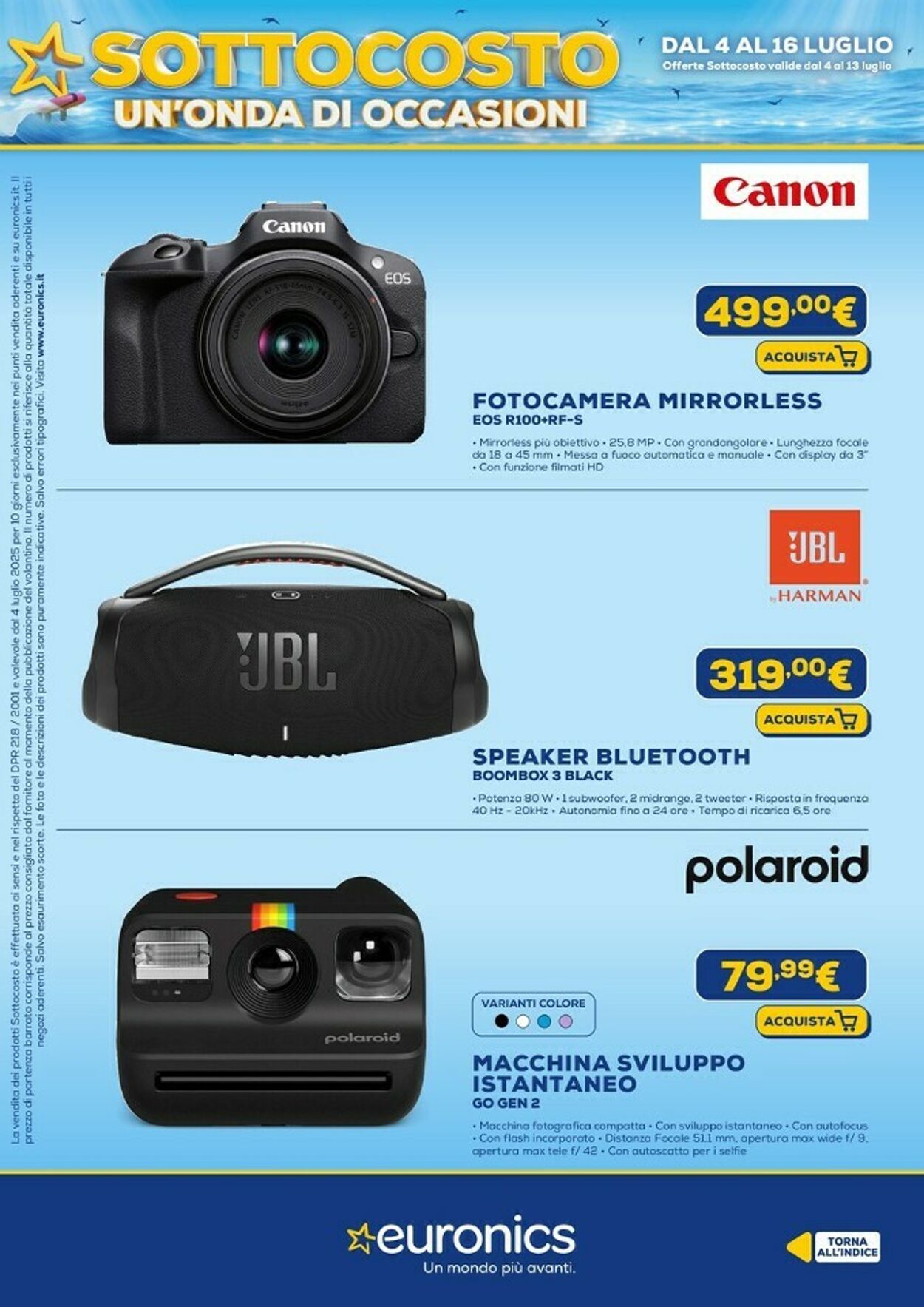 Volantino Euronics 04.07.2025 - 16.07.2025