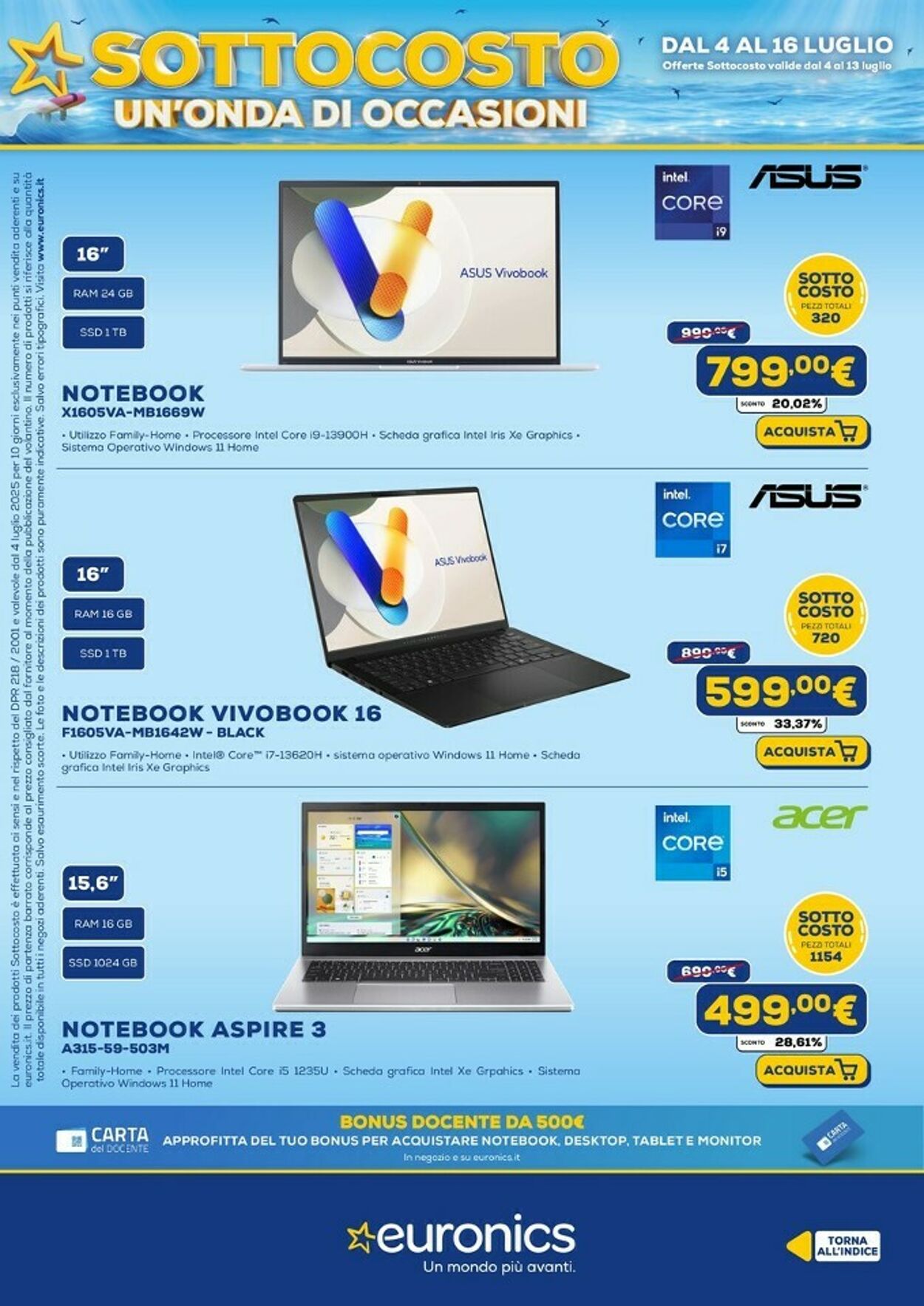 Volantino Euronics 04.07.2025 - 16.07.2025