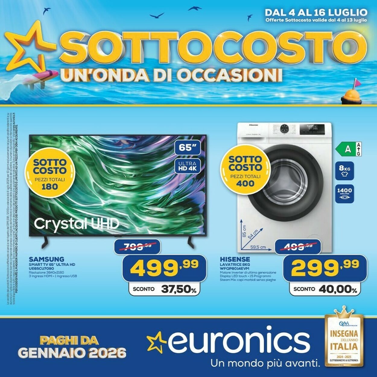 Volantino Euronics 04.07.2025 - 16.07.2025