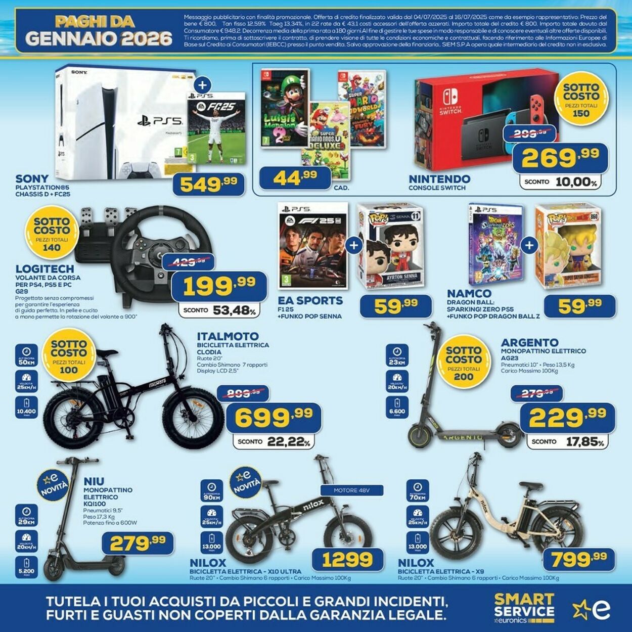Volantino Euronics 04.07.2025 - 16.07.2025