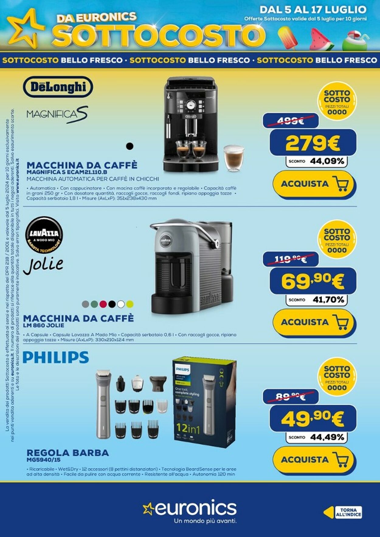 Volantino Euronics 05.07.2024 - 17.07.2024