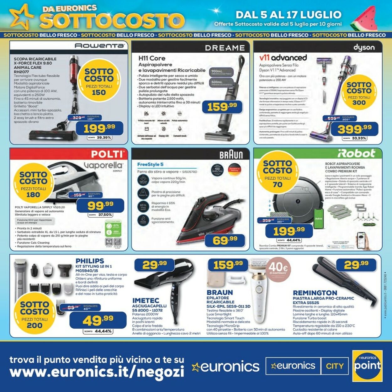 Volantino Euronics 05.07.2024 - 17.07.2024