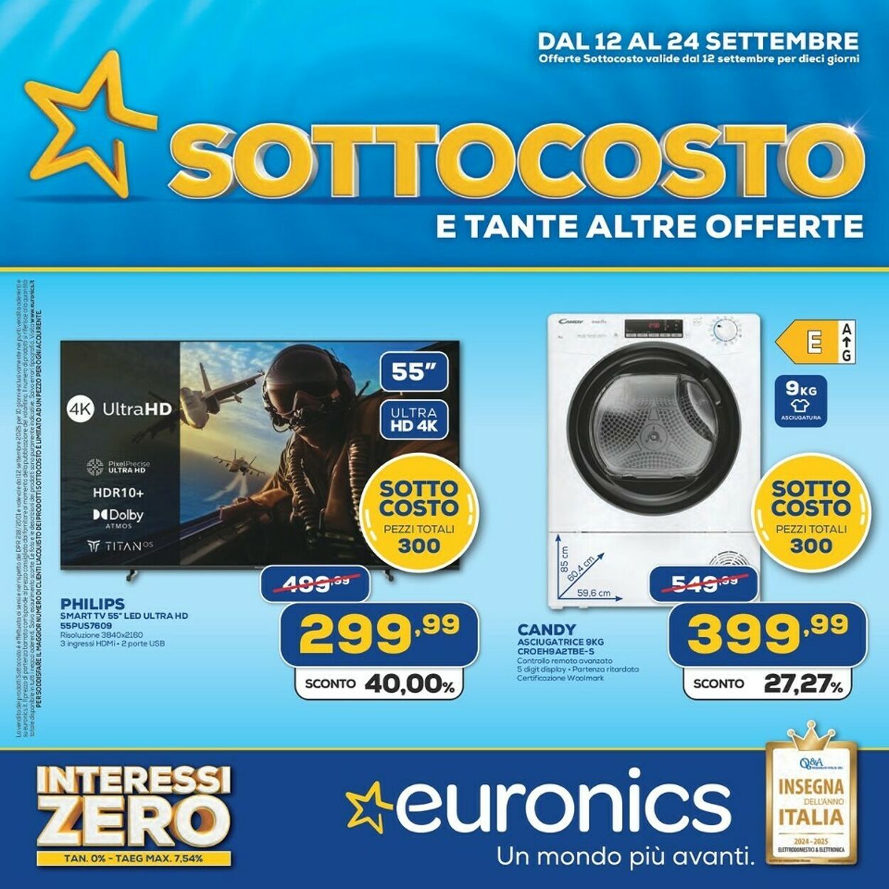 Volantino Euronics 12.09.2025 - 24.09.2025