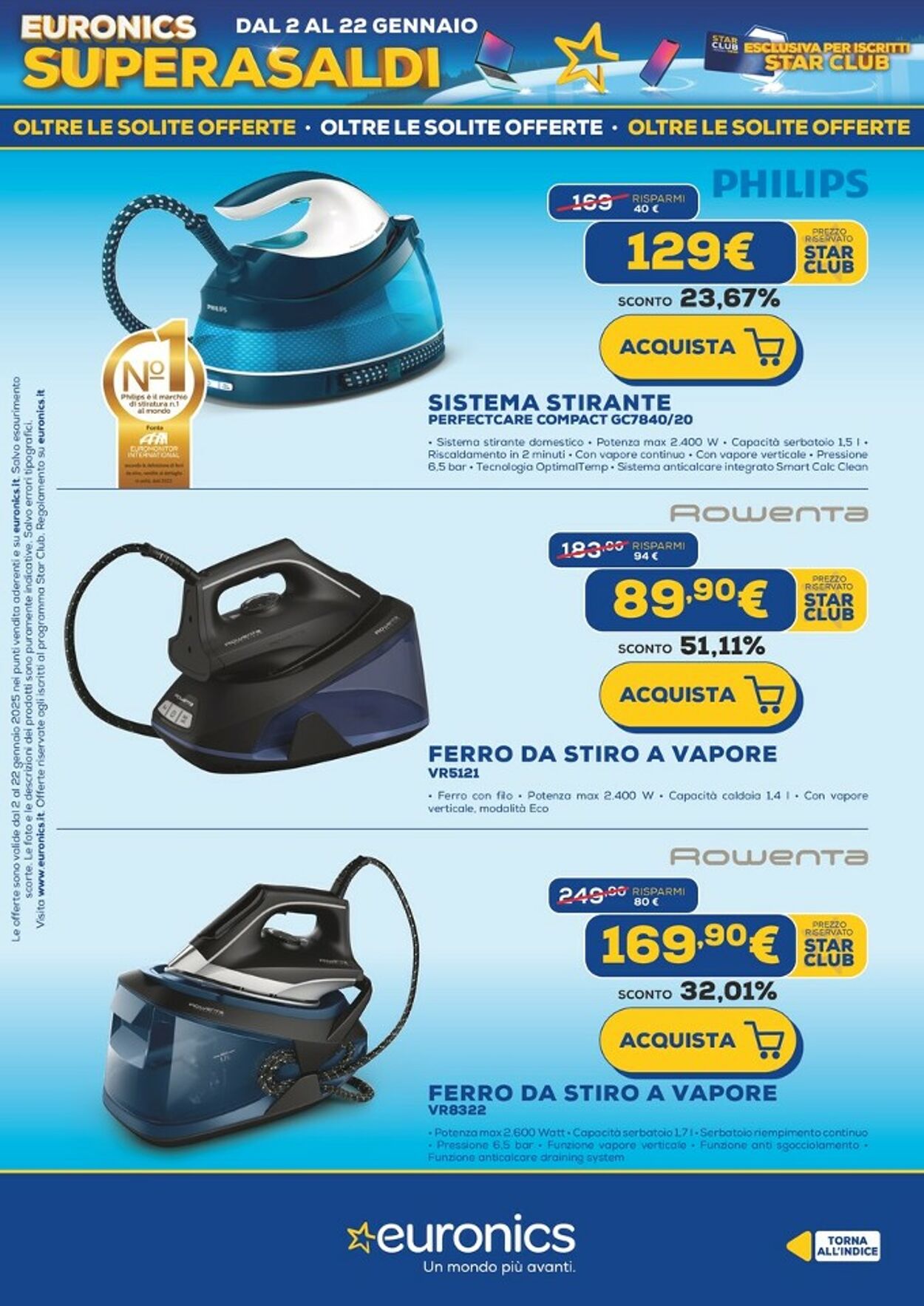 Volantino Euronics 02.01.2025 - 22.01.2025