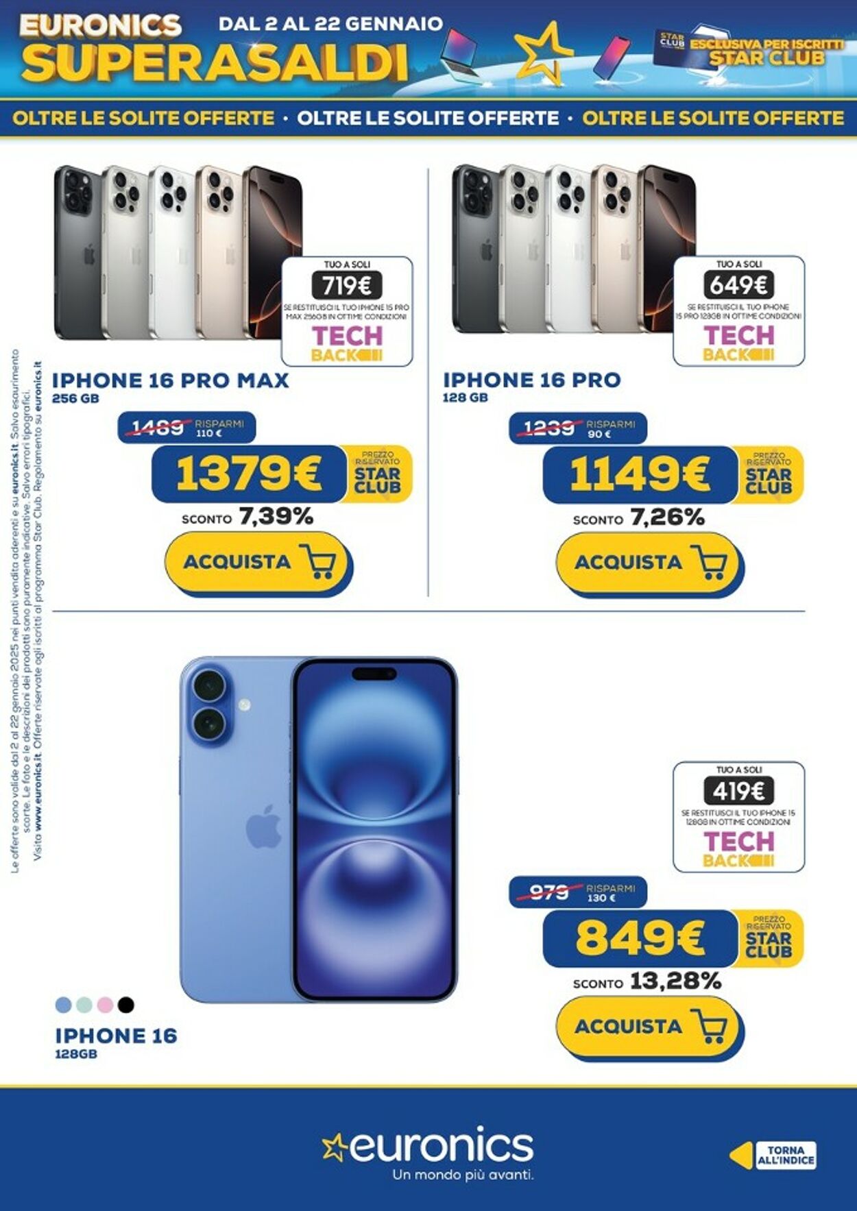 Volantino Euronics 02.01.2025 - 22.01.2025