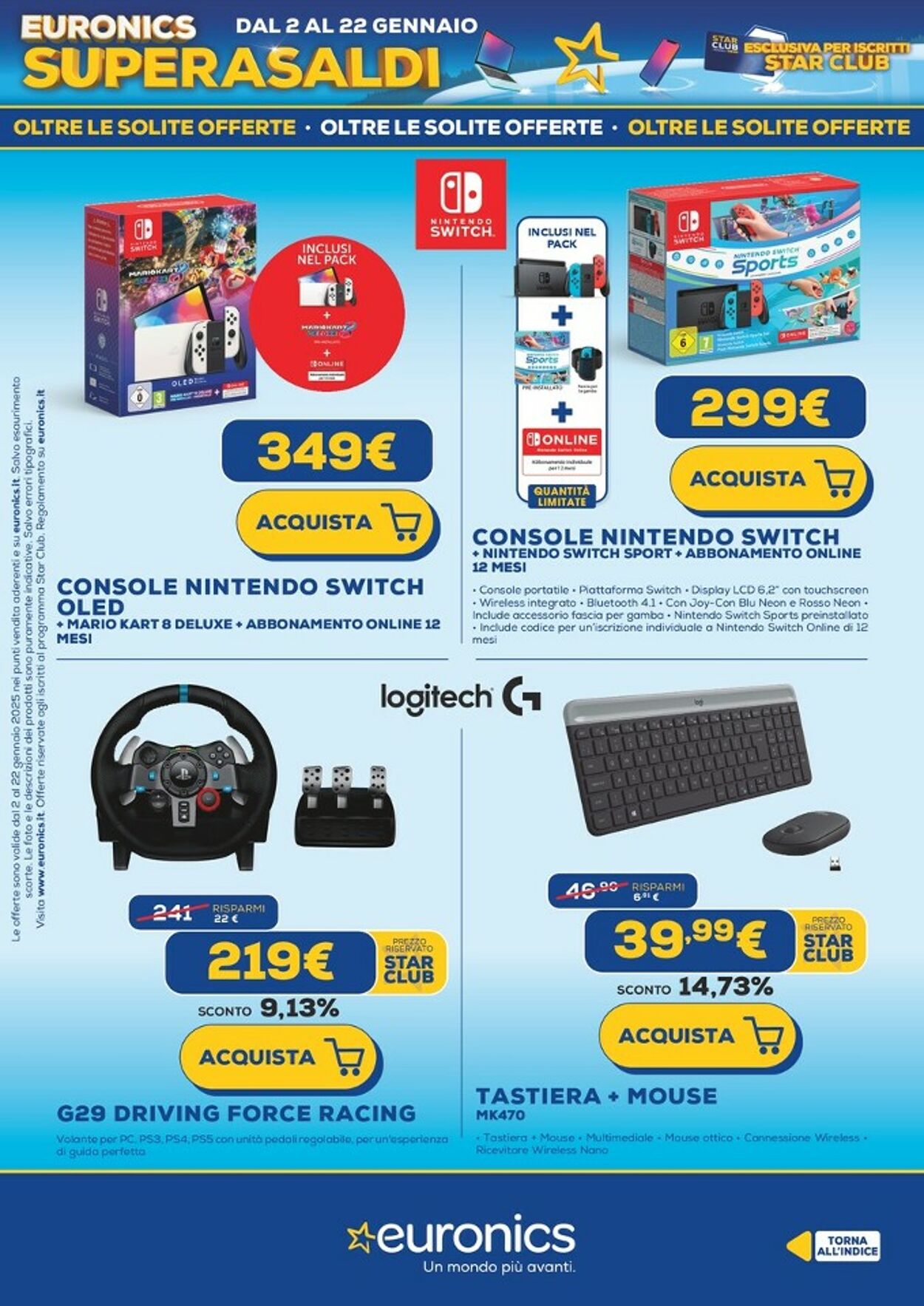 Volantino Euronics 02.01.2025 - 22.01.2025