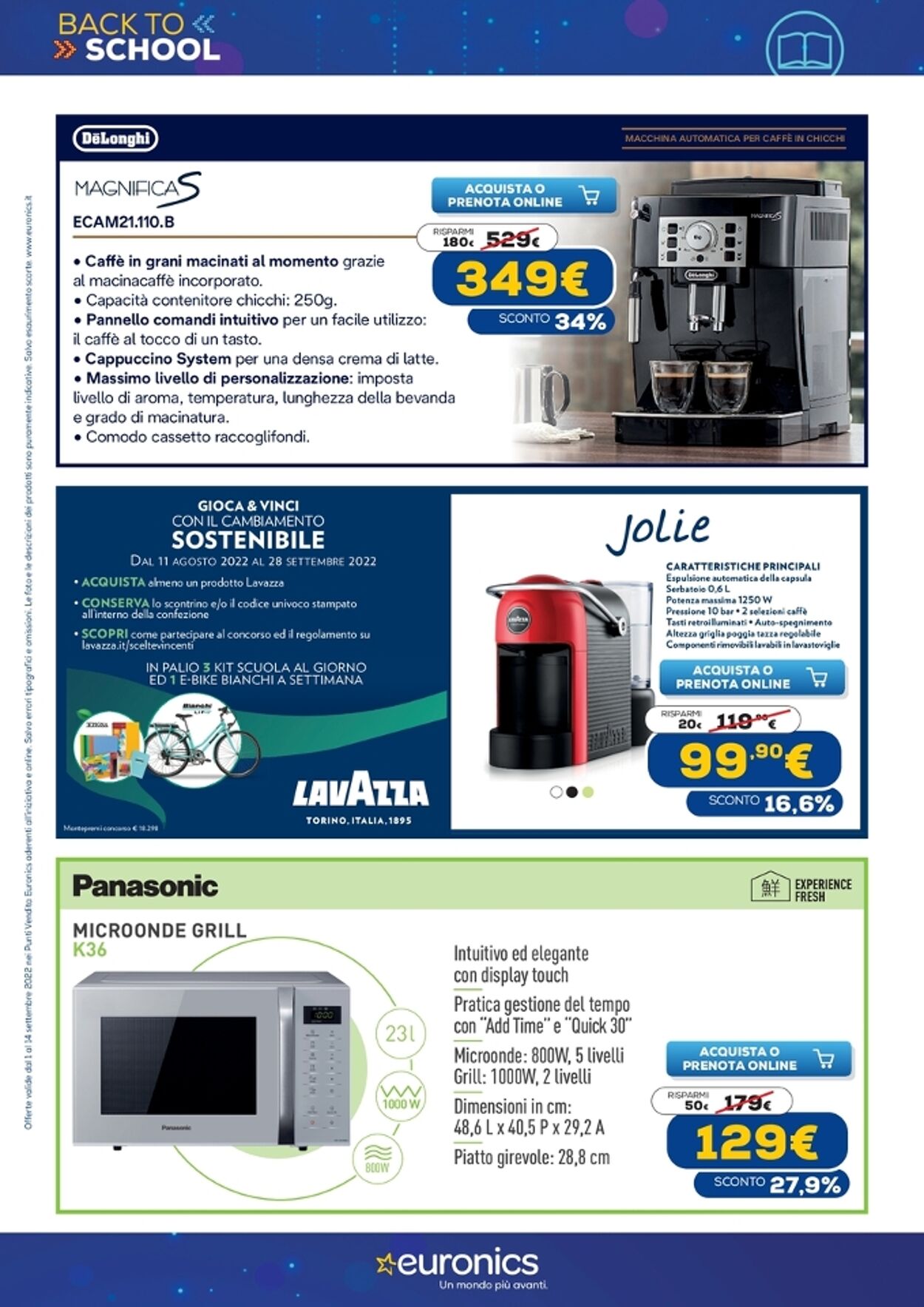 Volantino Euronics 01.09.2022 - 14.09.2022