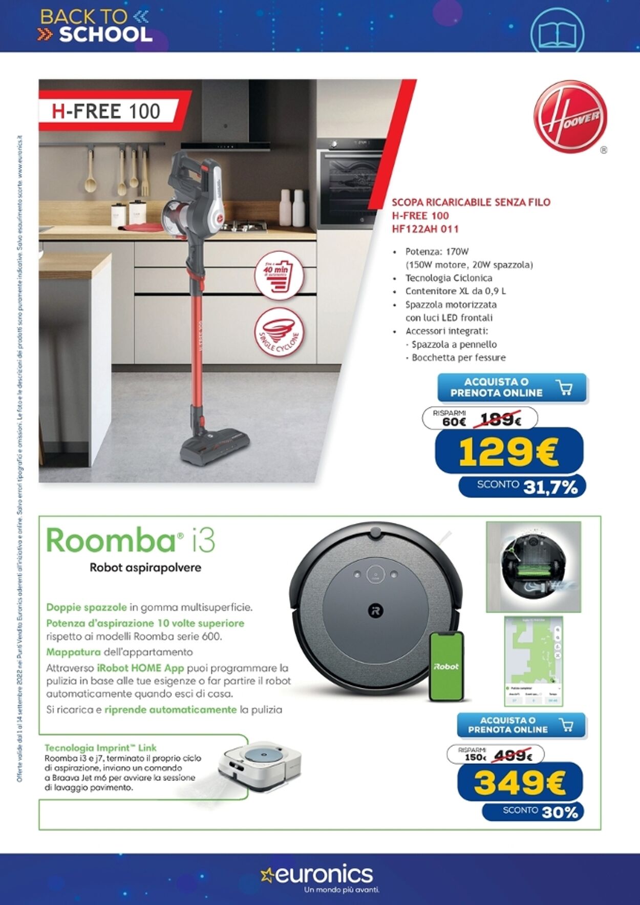 Volantino Euronics 01.09.2022 - 14.09.2022