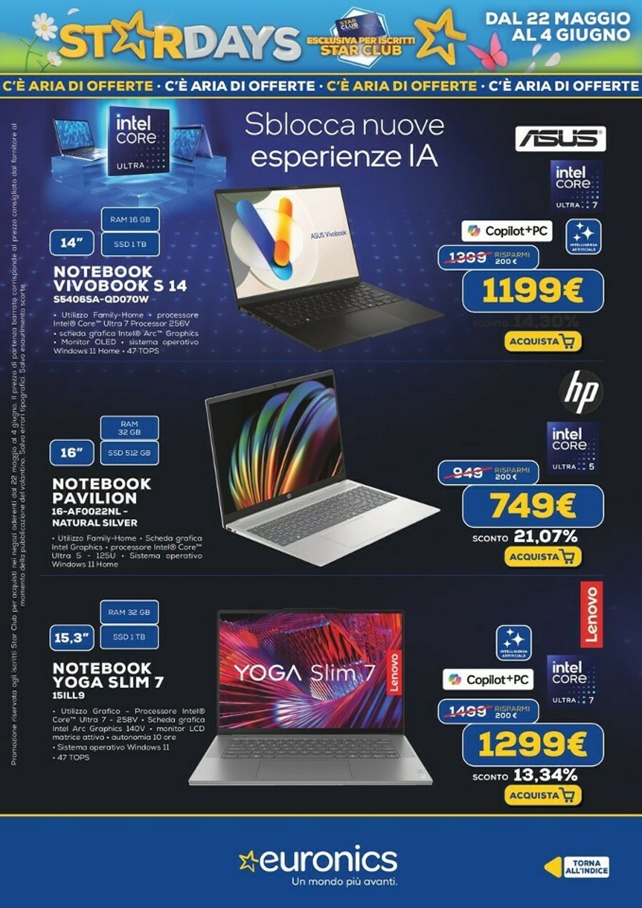 Volantino Euronics 22.05.2025 - 04.06.2025