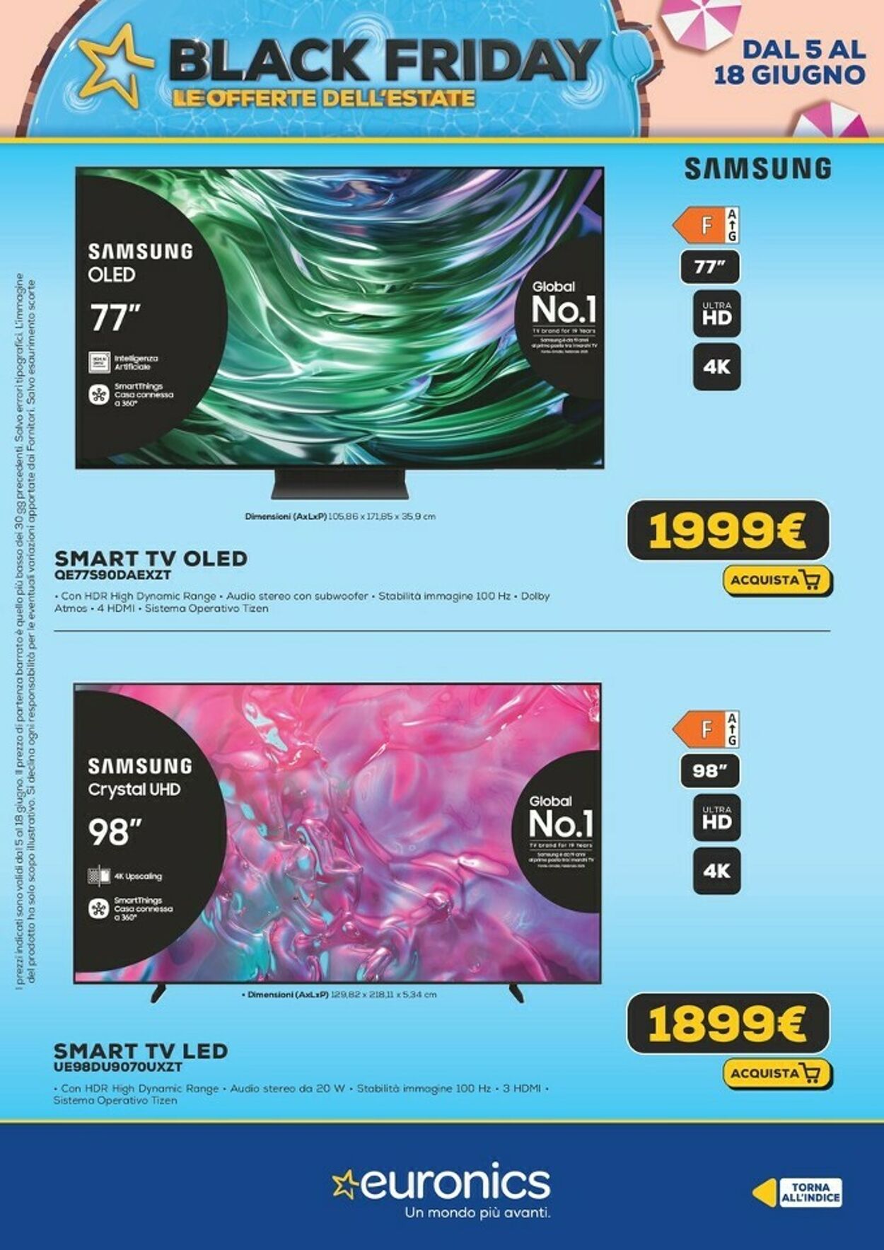 Volantino Euronics 05.06.2025 - 18.06.2025
