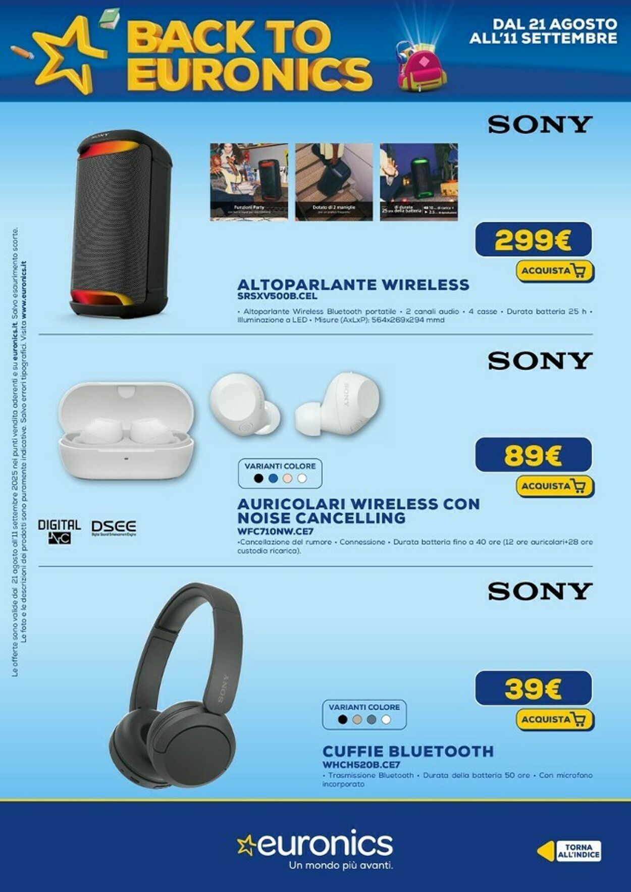 Volantino Euronics 01.09.2025 - 12.09.2025