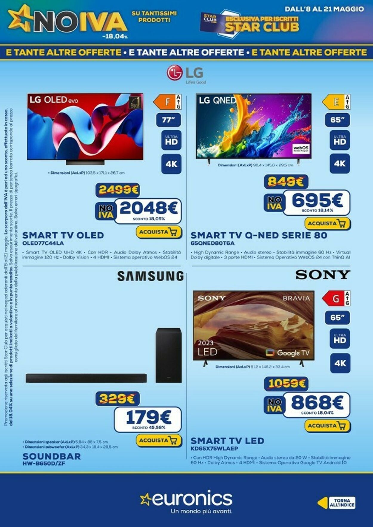 Volantino Euronics 21.05.2025 - 02.06.2025