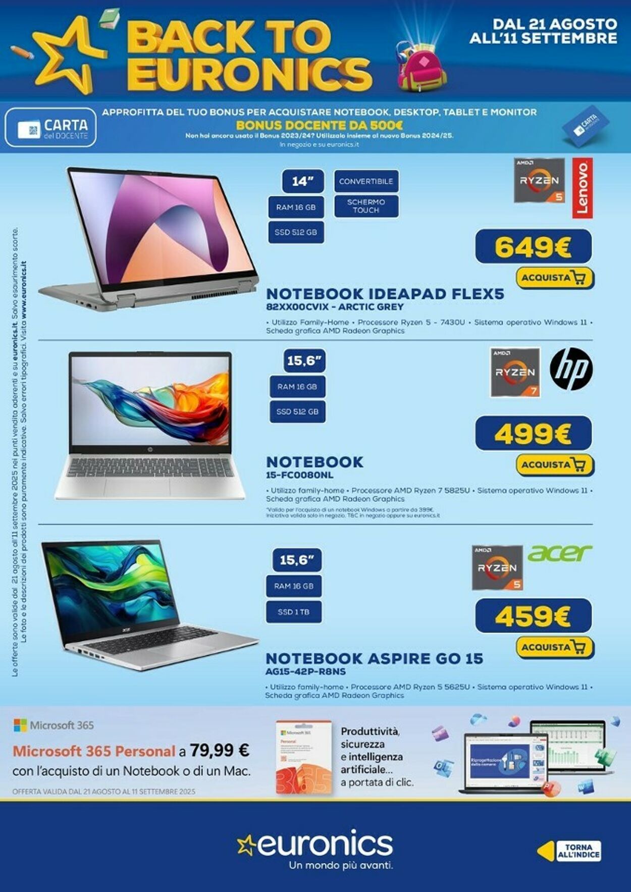 Volantino Euronics 01.09.2025 - 21.09.2025