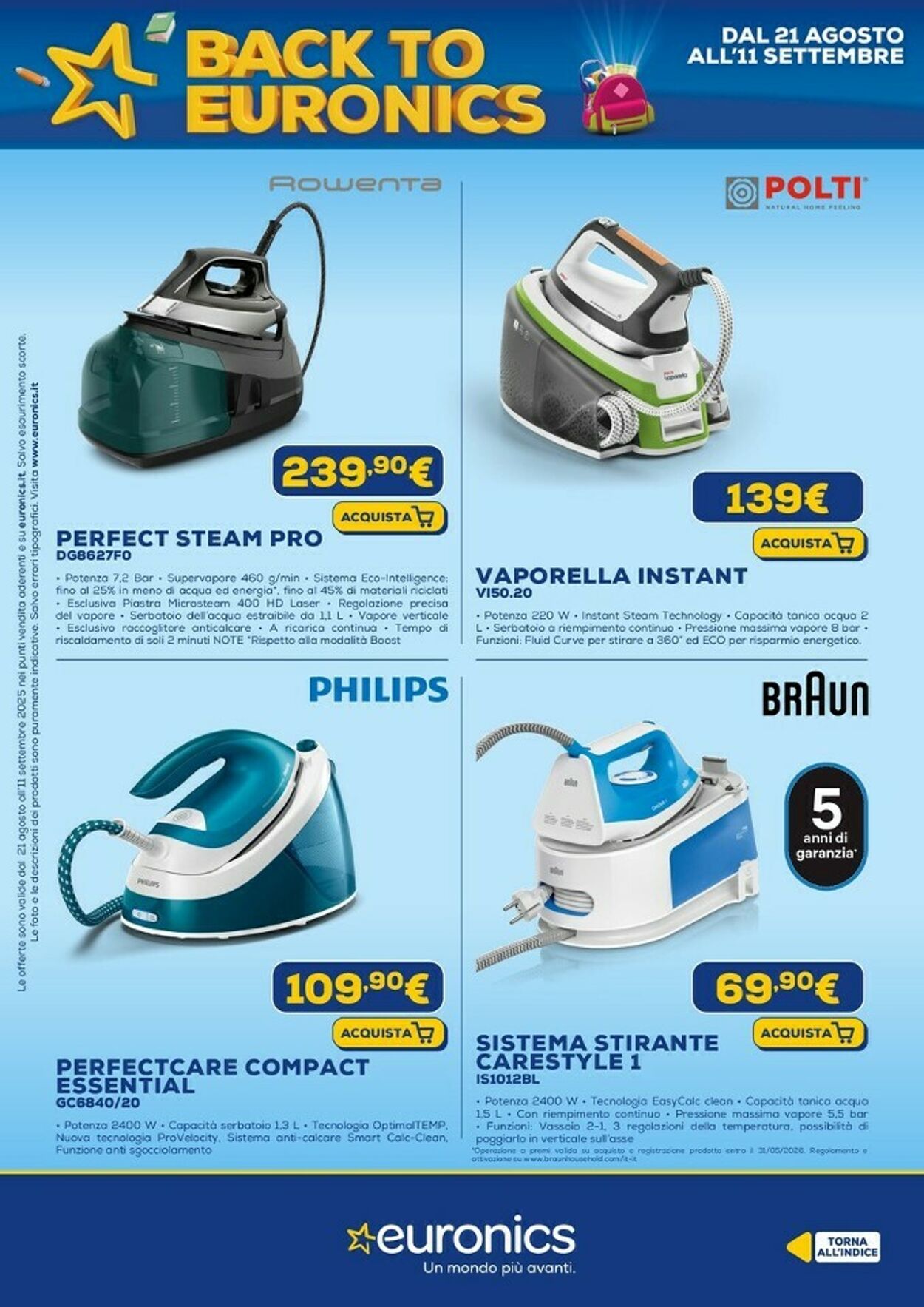Volantino Euronics 01.09.2025 - 21.09.2025