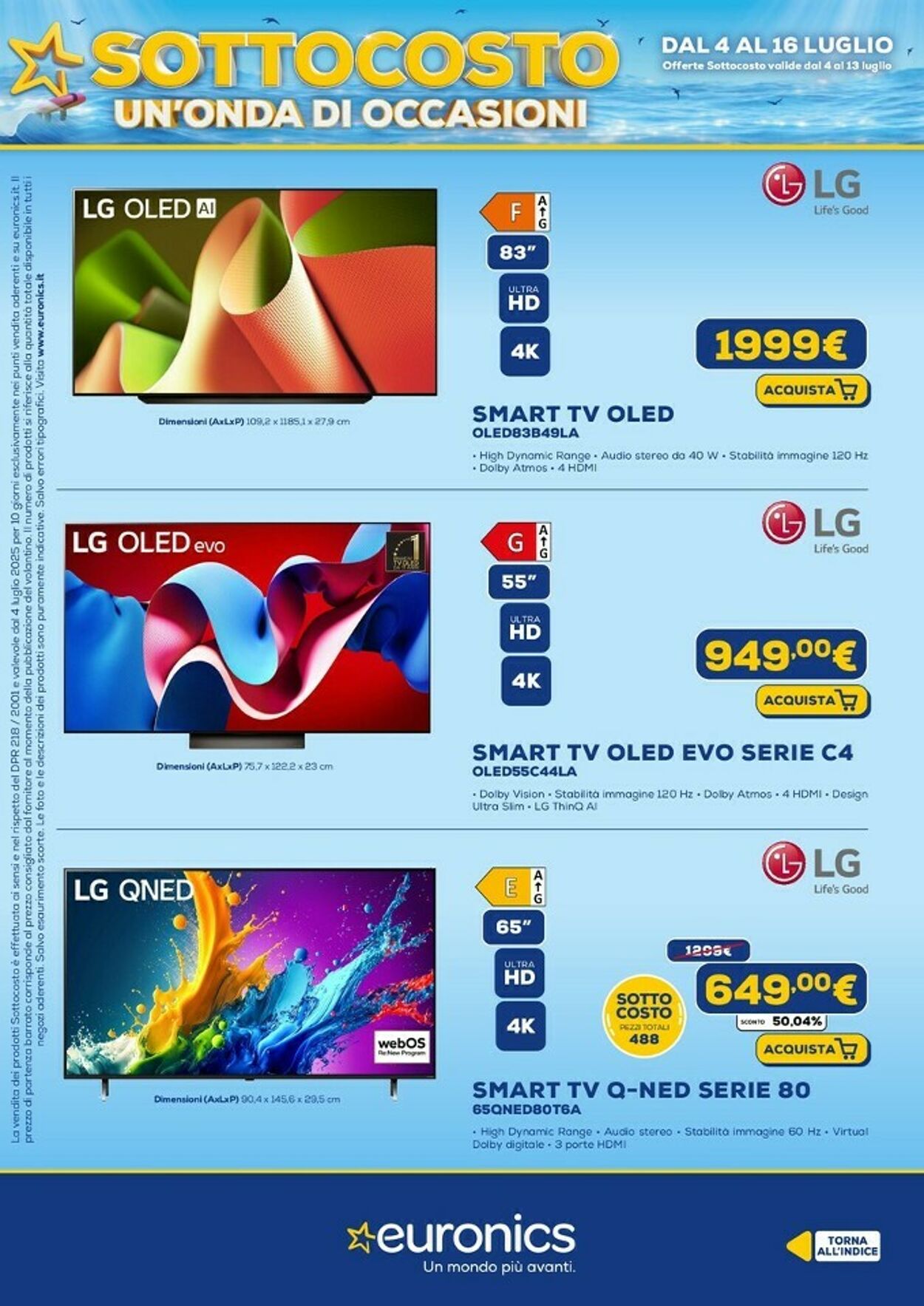 Volantino Euronics 04.07.2025 - 16.07.2025