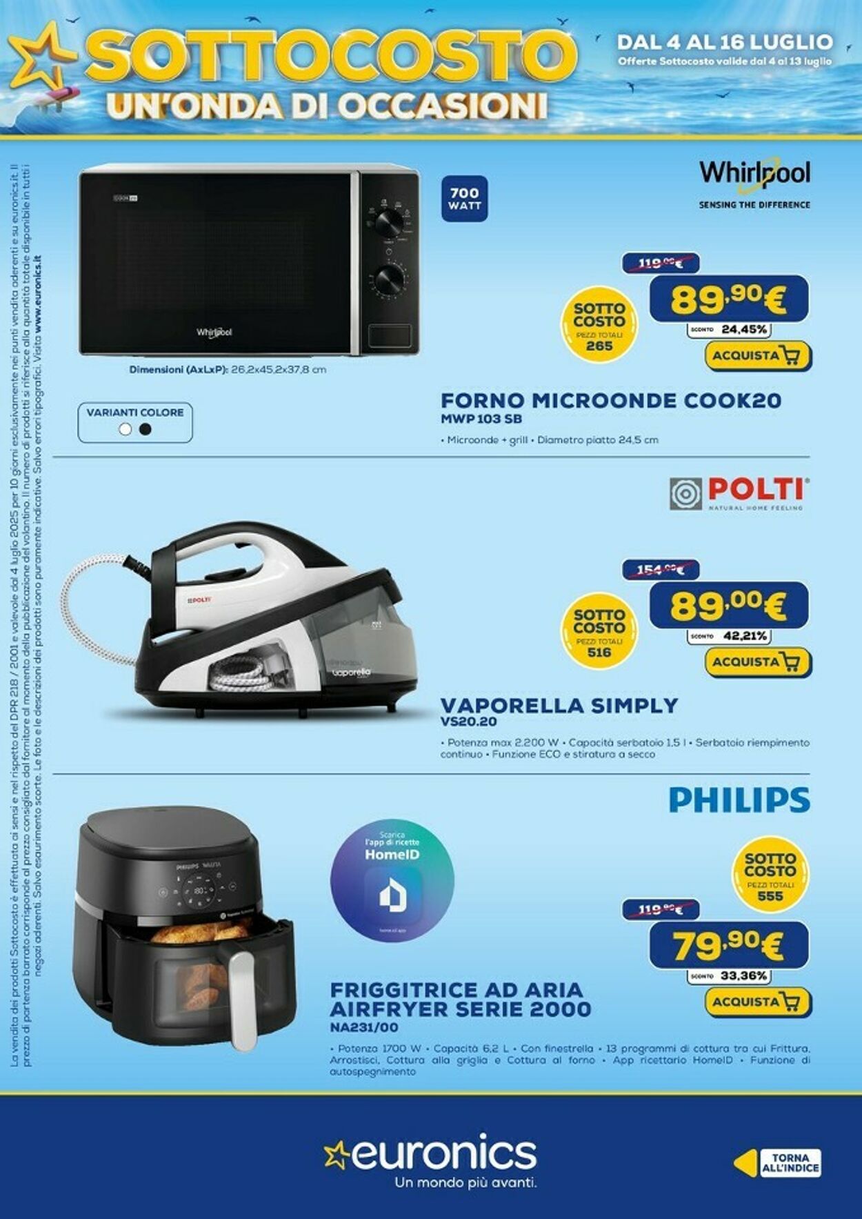 Volantino Euronics 04.07.2025 - 16.07.2025