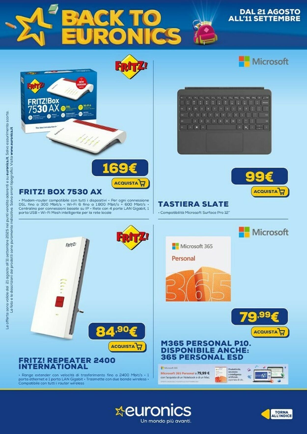 Volantino Euronics 11.09.2025 - 24.09.2025