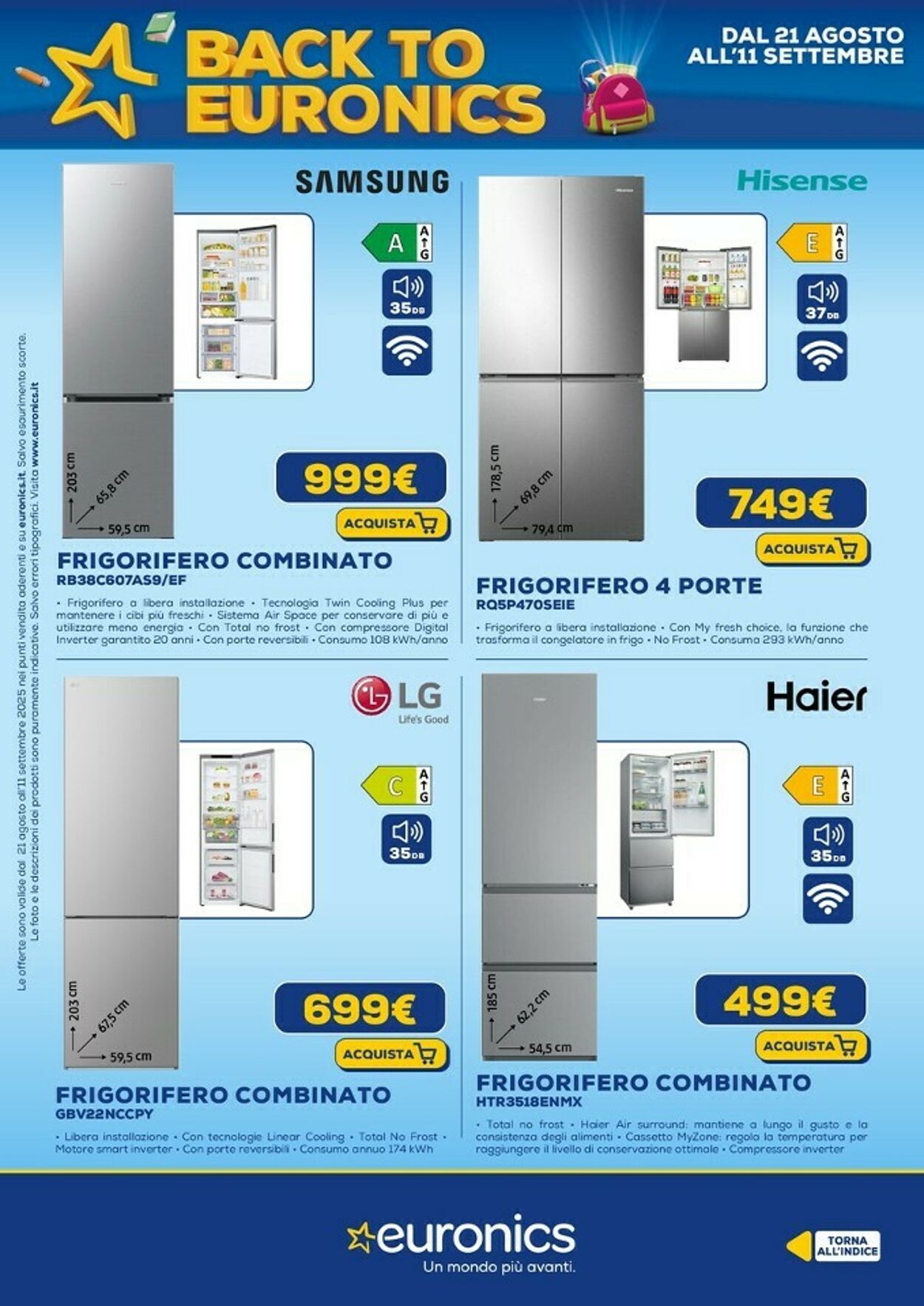 Volantino Euronics 11.09.2025 - 24.09.2025